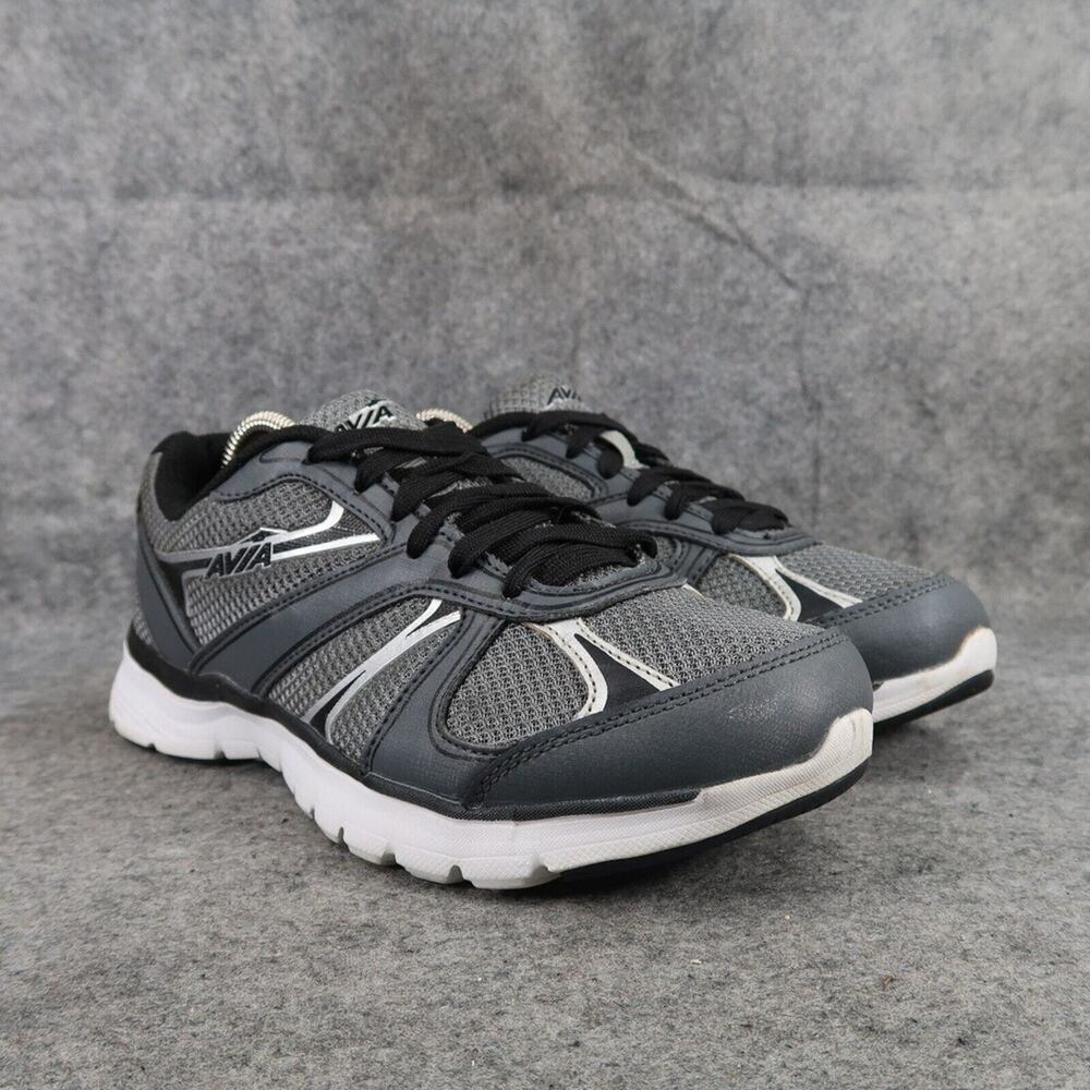 Avia Shoes Mens 7.5 Athletic Trainers Active Comfort Running Casual Grey Sport